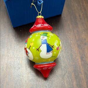 Festive Li Bien Snowman Ornament